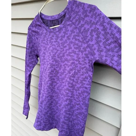 Athleta size M Momentum Seamless Athletic Shirt - Winter Frost Basalt Violet - Picture 7 of 10